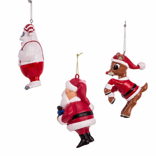 Rudolph The Red-Nosed Reindeer? Blow Mold Ornament 3-Piece Set