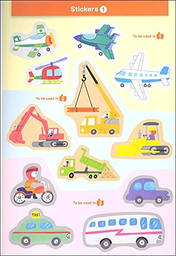 Step-By-Step Stickers: Trains, Planes and More (Kumon Step-By-Step Stickers)