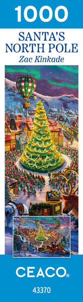 Ceaco - Zac Kinkade - Classic Christmas - Santa's North Pole - 1000 Piece Jigsaw Puzzle