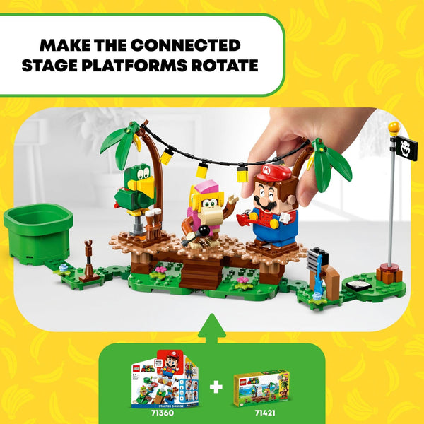 LEGO Super Mario Dixie Kong's Jungle Jam Expansion Set 71421 - Interactive Musical Building Toy