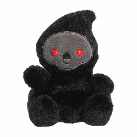 Aurora® Spooky Palm Pals™ Omen Grim Reaper™ Stuffed Animal - Fun Collectible Plush for Kids and Adult Collectors - Perfect for Halloween Decorations and Gifts - Black 5 Inches