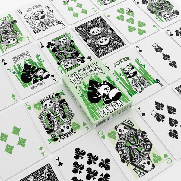 Bicycle Panda Playing Cards, Cute and Collectible Animal Deck, Poker Size Standard Index, 1 Deck