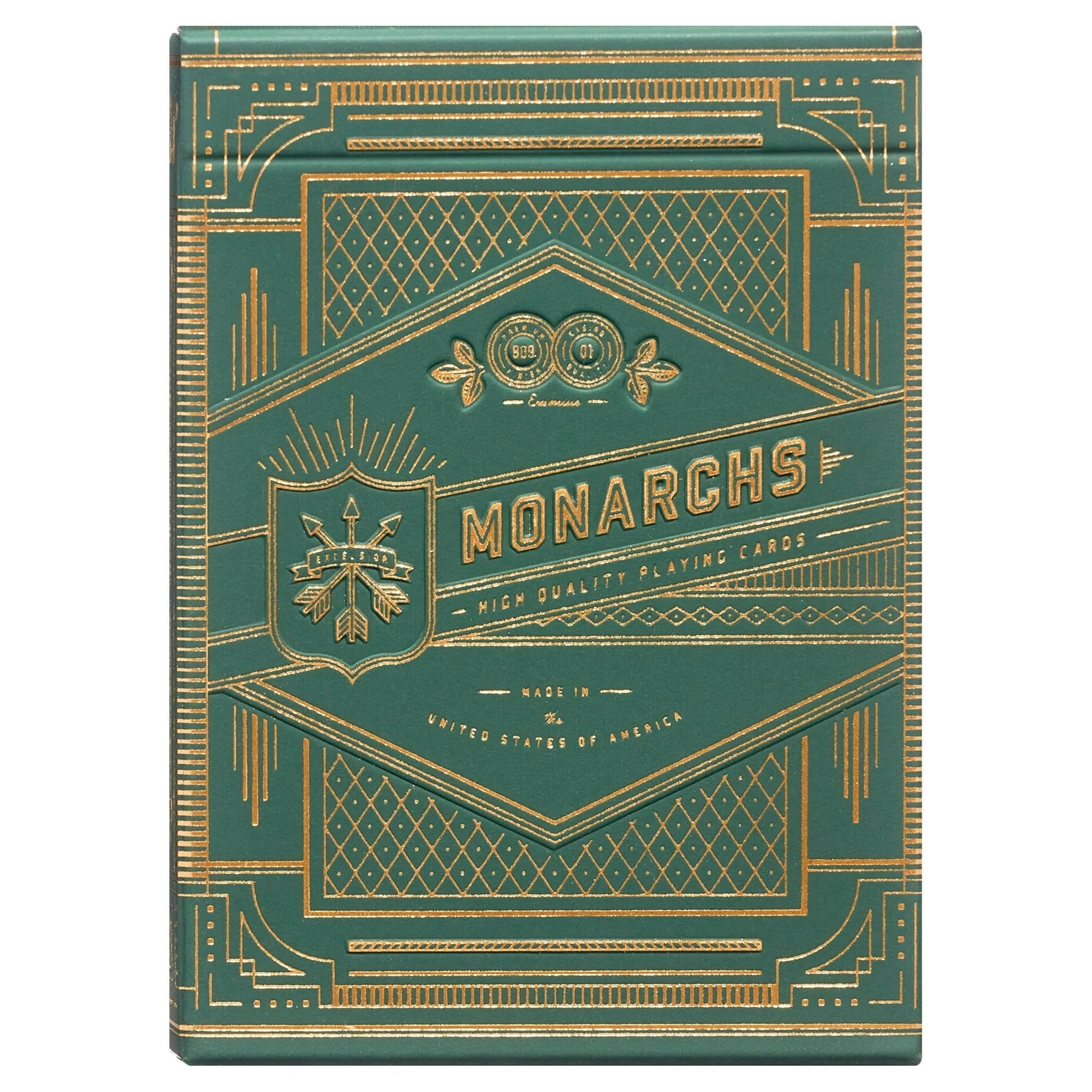 theory11 Monarchs Playing Cards (Green)