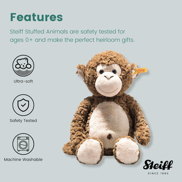 Steiff 060441 Animal Soft Cuddly Friends Bodo Monkey, Brown, 40 cm