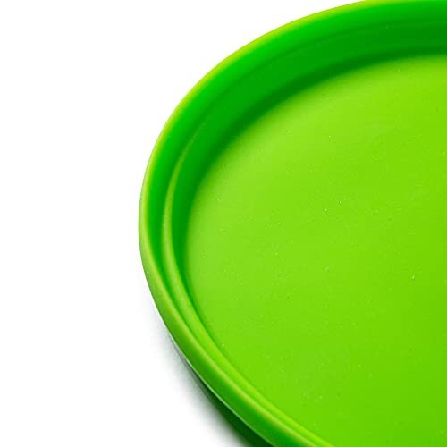 Bigjigs Toys Frisbee Flying Disc (Meadow Green) - Silicone Frisbee for Kids, Quality Flying Saucers, Beach Toys & Garden Toys, Holiday Toys for Toddlers