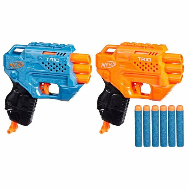 Nerf Elite 2.0 Trio Combo Pack, 2 Foam Dart Blasters, 6 Darts, Ages 8+