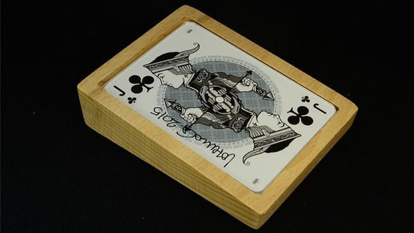 Carat WSC Wooden Single Card Display Stand, Solid Beech Wood Holder with Clear Acrylic Cover for Collectible Poker Cards, Desktop Showcase