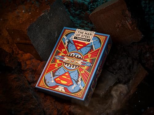 theory11 Superman Premium Playing Cards, Luxury Poker Size, Standard Index