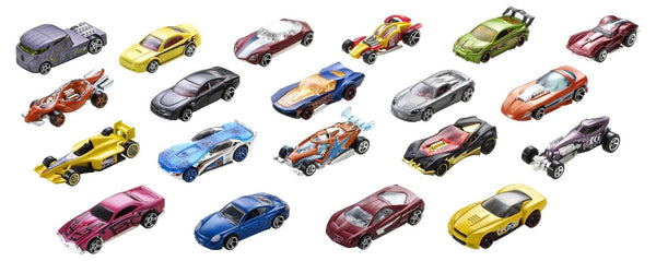 Hot Wheels Toy Cars & Trucks 20-Pack, Set of 20 1:64 Scale Vehicles for Play or Display, Instant Collection (Styles May Vary)