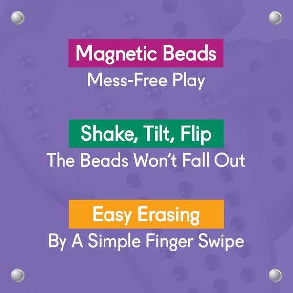 Magnatab Minis - Sensory Toys, Magnetic Drawing Tool, Toddler Writing Practice, Sensory Play, Fidget Toys, Stylus Included, Travel-Friendly, Ages 3+ - Cactus