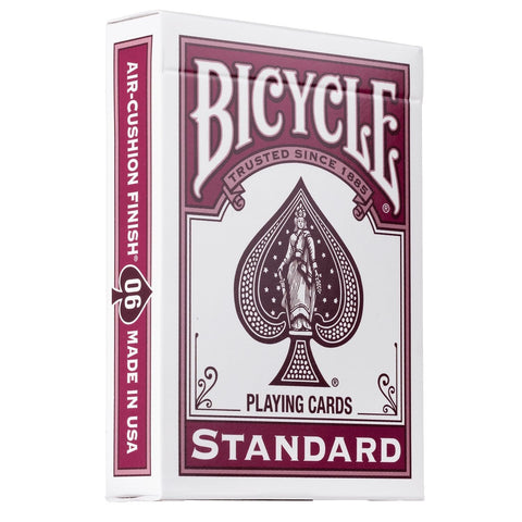 Bicycle Color Series #6 Burgundy Playing Cards, Poker Size Standard Index