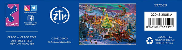 Ceaco - Zac Kinkade - Classic Christmas - Santa's North Pole - 1000 Piece Jigsaw Puzzle