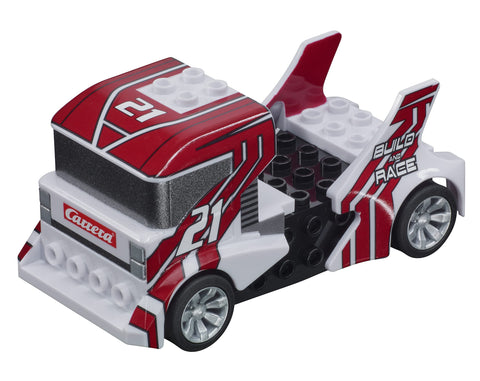 Carrera 64191 Build 'n Race Truck 1:43 Scale Analog Slot Car Racing Vehicle GO Slot Car Toy Race Track Sets