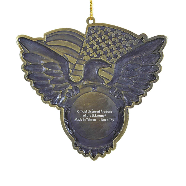 Kurt S. Adler U.S. Army Seal Christmas Ornament (AM9211) - Metal Eagle Ornament with U.S. Army Seal, 3.5-4" Patriotic Military Holiday Decoration