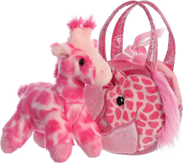 Aurora® Fashionable Fancy Pals™ Jungle Bundles Giraffe Stuffed Animal - On-The-go Companions - Stylish Accessories - Multicolor 7 Inches