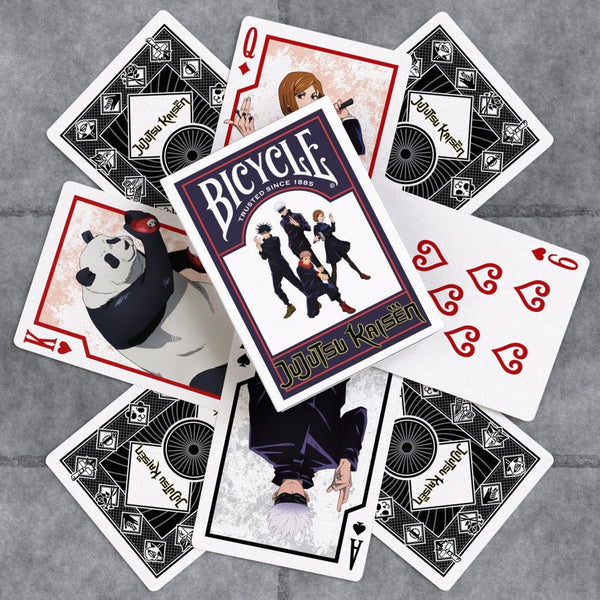 Bicycle Jujutsu Kaisen Collectible Standard 52 Deck of Cards, Poker Size, Anime Cartoon Gifts, Family & Kids Card Game Night