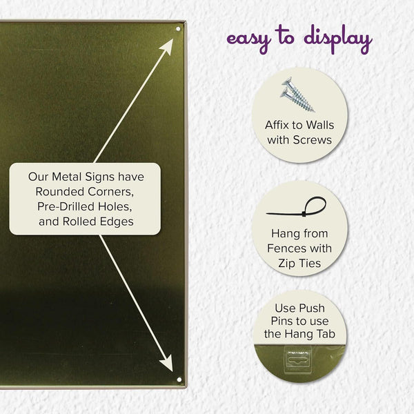 Sarcasm is the Body's Natural Metal Sign - Fun Tin Signs for Man Cave - Metal Dorm Room Decorations, Garage Signs, and Man Cave Signs