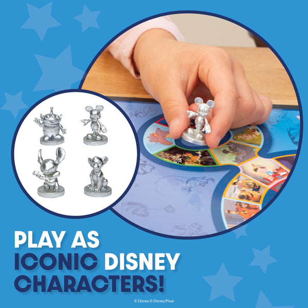 PlayMonster The Magical World of Disney Trivia Board Game - Kids Edition - 615 Questions for Disney Fans, Family & Travel Game, 2+ Players Ages 5+