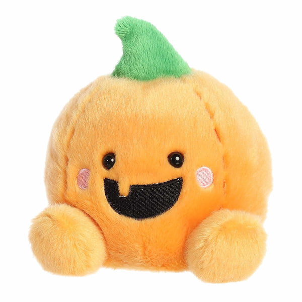 Aurora® Spooky Palm Pals™ Gourdon Jack O' Lantern™ Stuffed Animal - Fun Collectible Plush for Kids and Adult Collectors - Perfect for Halloween Decorations and Gifts - Orange 5 Inches