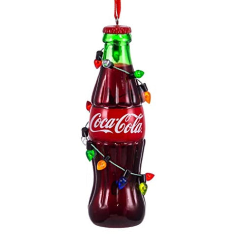 Kurt S. Adler Coca-Cola Bottle With Light String Ornament