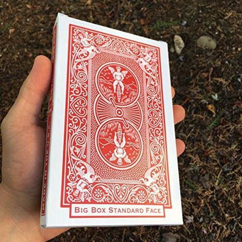Bicycle Big Box Playing Cards, Pack of 2 Oversized Giant Jumbo Decks, Great for Kids, Seniors and Magic Tricks, 7 x 4.5 Inches