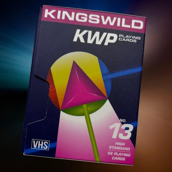 Kings Wild Project VHS 1982 Holographic Playing Cards (2024 Kenneth Wayne Edition) - Retro Luxury Deck by Jackson Robinson, Collectible Deck