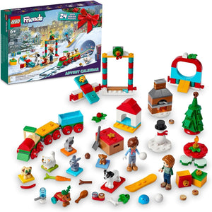 LEGO Friends 2023 Advent Calendar 41758 Christmas Holiday Countdown Playset, 24 Collectible Daily Surprises Including 2 Mini-Dolls and 8 Pet Figures