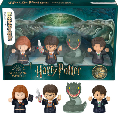 Little People Collector Harry Potter and The Chamber of Secrets Movie Special Edition Set for Adults & Fans, 4 Figures in Display Package