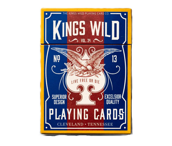 Kings Wild Project Table Players Vol. 34 Playing Cards - Standard Edition, Poker Size, Custom Index, Collectible Deck