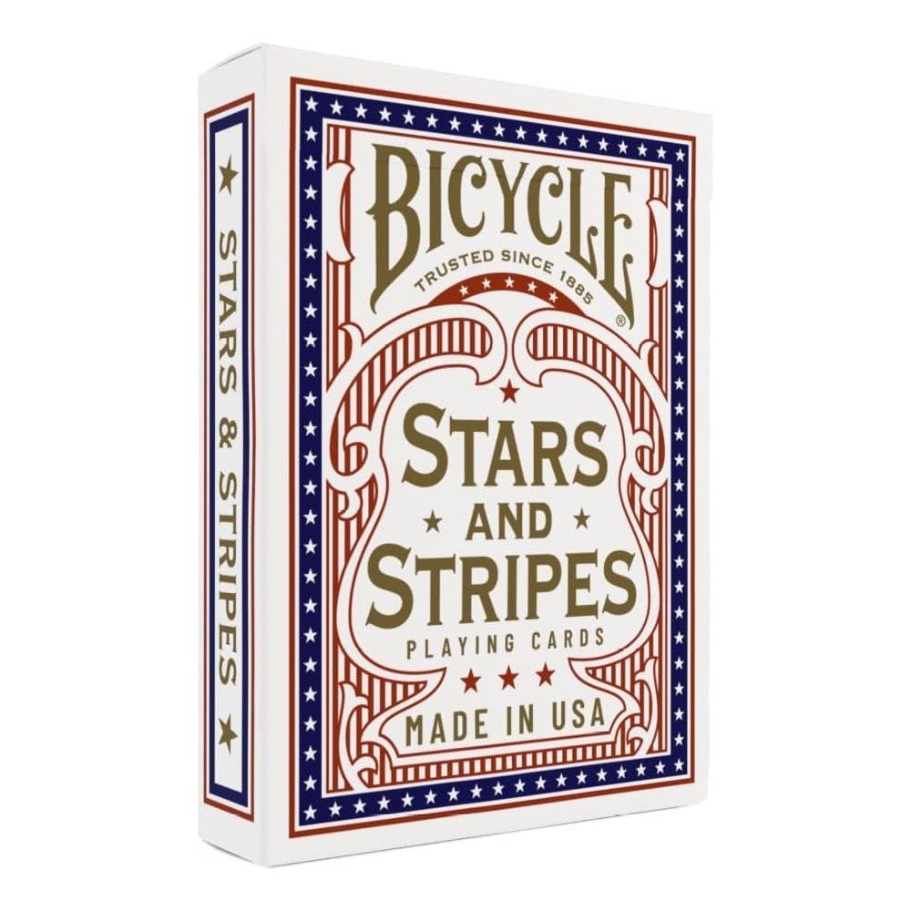 Bicycle Stars and Stripes Playing Card, Patriotic American Flag Design, Poker Size Standard Index