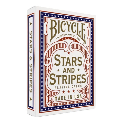 Bicycle Stars and Stripes Playing Card, Patriotic American Flag Design, Poker Size Standard Index