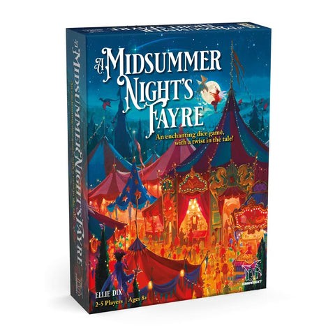 Gamewright - A Midsummer Nights Fayre - An Enchanting Dice Game with a Twist in The Tale! - 2-5 Players Ages 8+