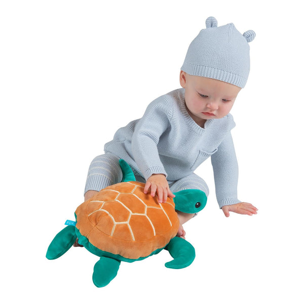 Manhattan Toy Velveteen Salty Sea Turtle Ocean Life Toy Stuffed Animal, 14.5"