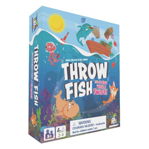 Gamewright - Throw Fish - It's Go Fish With A Twist! - 2-4 Players Age 5+