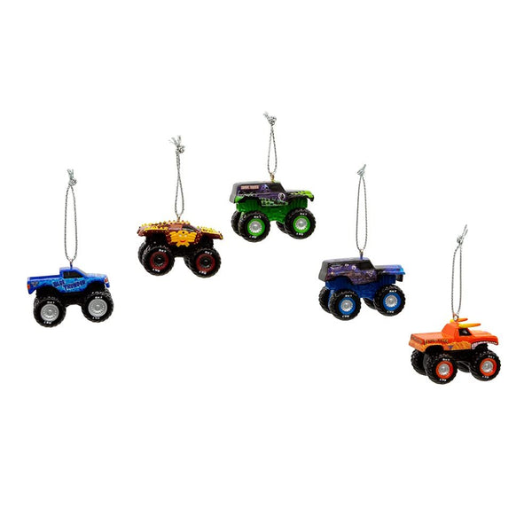 Kurt Adler Monster Jam® Miniature Ornament Set, 5-Piece Set