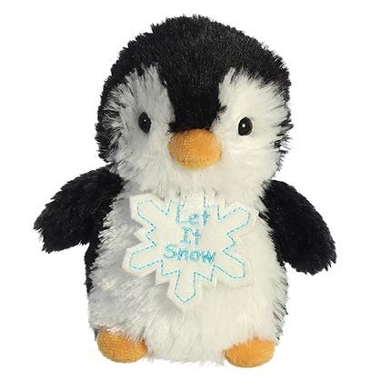 Aurora Christmas Holiday Bits 5" Plushie 3 Pack: Penguin, Moose, and Arctic Pup
