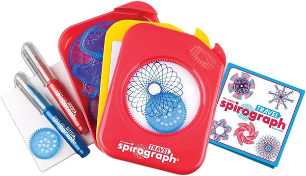 Spirograph Travel — The Classic Way to Make Countless Amazing Designs — Travel Art Activity On The Go! — for Ages 5+