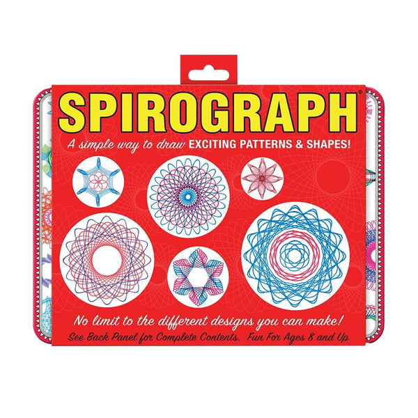 Spirograph Retro Design Tin Set - Draw Exciting Patterns & Shapes