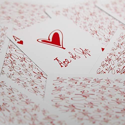 theory11 Love Me Premium Playing Cards, Red - Hand Illustrated, Sustainably Produced