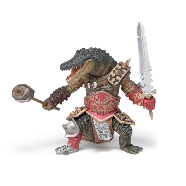 Papo Crocodile Mutant - Hand-Painted Dark Fantasy Creature for Kids Age 3+ - 11.2 x 7.8 x 9.5 cm - Durable Monster Figure - Medieval Fantasy Collection - 38955