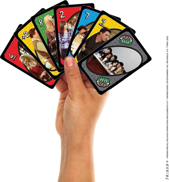 Mattel Games UNO Friends Card Game For Family, Adult & Party Nights, Collectible Inspired By Tv Series, 2-10 Players Ages 7+