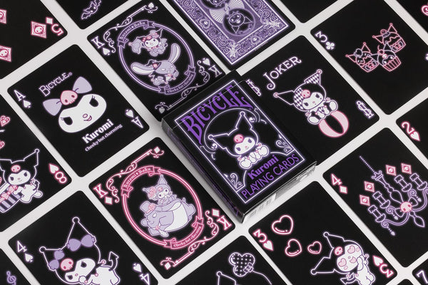 Bicycle Kuromi Sanrio Playing Cards, Black, Pink and Purple, 1 Deck