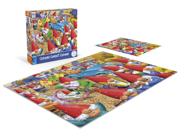 Ceaco - Gnome Sweet Gnome - Gnome Parade - 300 Piece Jigsaw Puzzle