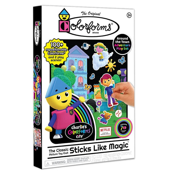 Colorforms - Picture Playset - Charlie's City - The Classic Picture Toy That Sticks Like Magic! - Ages 3+