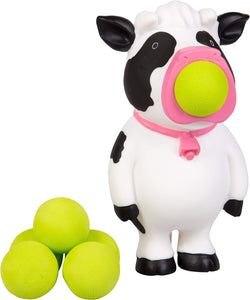 Hog Wild Cow Popper Toy - Shoot Foam Balls Up to 20 Feet - 6 Balls Included - Gift for Kids, Boys & Girls, Age 4+