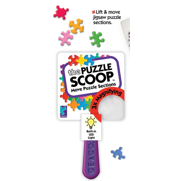 Ceaco - The Puzzle Scoop – A Lifting, Moving, Illuminating, and Magnifying Puzzle Accessory for All Puzzlers