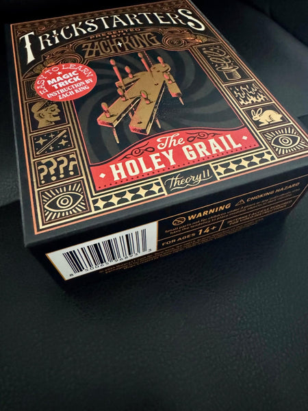 theory11 Trickstarters The Holey Grail Magic Trick - Presented by Zach King - Swords Penetrate Solid Figurine - Beginner & Pro Magic Trick - Perform in Person or Online - Easy to Learn, Ages 14+