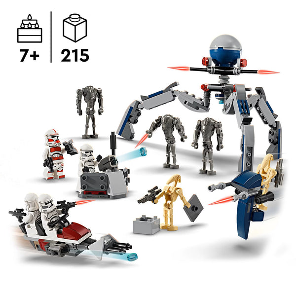 LEGO Star Wars: The Clone Wars & The Mandalorian Gift Set - Contains 3 sets in 1 box - Birthday Gift for Kids, Ages 7+ - 66804