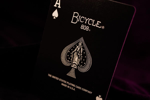 Bicycle Reverse Playing Cards (Pink & Black) - Black Reversed Back USPCC Premium Deck for Magicians, Cardists & Collectors