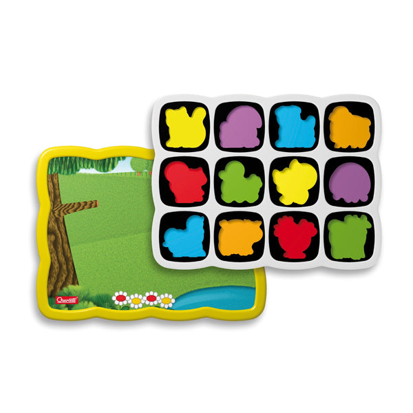 Quercetti - Smart Puzzle Farm - Two-Sided Magnetic Puzzle with 13 Farm Animal Shapes